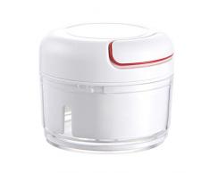 XLKJ Tritatutto Manuale,Mini Spremiaglio Tritatutto Manuale Piccolo Usato per Tritare laglio, ecc