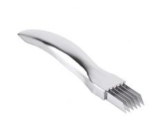 IGKE Affettatrice per cipolle Taglia Aglio in Acciaio Inossidabile, Utensile da Cucina Taglia cipolle Negi, Tritatutto per Verdure per Cucina del Ristorante