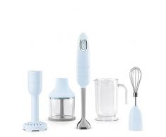 Smeg HBF22PBEU - Frullatore a immersione, stile 50`s, colore: Blu pastello