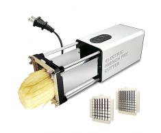 Fstcrt elettrica taglia patate, Taglia patate a bastoncino, Affetta patate in acciaio inox con, Con 1/2 e 3/8 pollici lame, Affetta patate, Perfetto per patate e carote, cetrioli, cipolle, mele