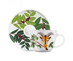 Ritzenhoff, Tazzina da caffè con piattino, Multicolore (Mehrfarbig)