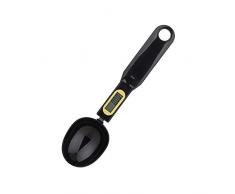 Guangcailun 500g / 0.1g di Misura Display LCD Cucchiaio della Cucina della casa del Sale del caffè dello Zucchero Bilancia Digitale di misurazione della Paletta, Nero