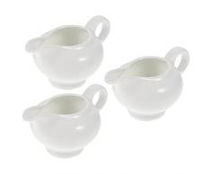 Kichvoe 3Pc Piccola Scrematrice Brocca Latte Scrematrice Brocca di Ceramica Brocca di caffè Brocca di Vetro tè Latte Versatore Brocca Mini Brocca Schiuma Brocca per Il Latte caffè