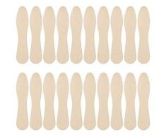 YXHZVON Mini Cucchiai di Legno Getta da 100 Pezzi, Cucchiaio di Legno per Degustazione di Gelato Cucchiaio Ecologico per Ghiaccioli Set Biodegradabile per Feste Eventi e Matrimoni