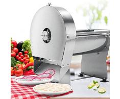 NEWTRY Affettaverdure Elettrico Commerciale 0~10mm Affettatrice di frutta commerciale regolabile in acciaio inossidabile per patate al limone, cipolle, aglio, ecc. (Manuale ed elettrico)