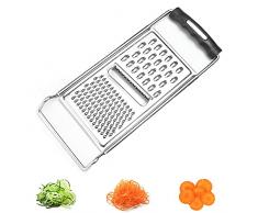 GRGO Grattugia Universale, Grattugia in Acciaio Inox, Grattugia Multiuso, Grattugia per Patate, Grattugia per Cetrioli, per Verdura, Frutta, Carote, Cetrioli, Cipolla, Formaggio, Zenzero