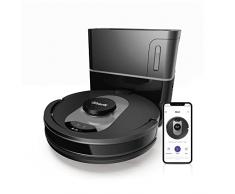 Shark Aspirapolvere Robot Ai 360 [Rv2500Seu] Base Senza Sacco A Svuotamento Automatico, Anti Hair Wrap, Argento Nero