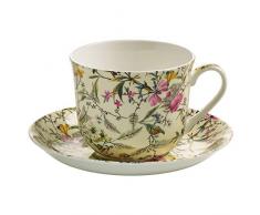 Maxwell & Williams Tazza per la Colazione, con Piattino, Summer Blossom, Porcellana, WK03300