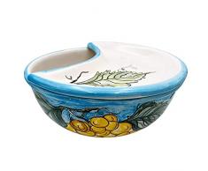 Sponza Frise in Ceramica Vietrese | Taglia Mozzarella | Idea Regalo| Realizzato a Mano