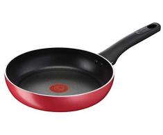 Lagostina Cucina Mediterranea Padella Antiaderente in Alluminio Ø 24 cm, Pentola Induzione, Gas e Forno, con Indicatore Cottura Thermo-Signal, Rivestimento Titanium Easy, Manico Ergonomico in Bakelite