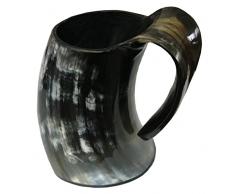 Vero Fatto a mano Corno Viking Per bere Mug Coppe Birra birra Calice Vino Game of Thrones Boccale Mead Medievale In tela di juta Regalo Tumbler corno di bue Bicchiere Vasi