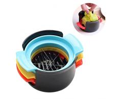 Affetta Uova 3 In 1 Per Uova Sode Set Tagliauova Da Pollici Affetta Uova In Acciaio Inox Affetta Uova In Metallo Affetta Uova 3 In 1 Acciaio Inossidabile Per Tagliare Uova Sode, Fragole, Frutti Bosco