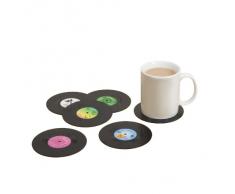 WOLFTEETH Set di 6 retrÂ¨Â° bevande vinile sottobicchieri