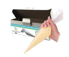 Palucart 100 pz sac a poche USA e Getta 53 cm Sacca a Poche Trasparente monouso per Torta, Decorazione Torta