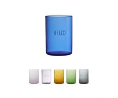 Design Letters Bicchieri preferiti HELLO | 350 ml bicchieri colorati prodotti in Danimarca | perfetti come bicchiere da whisky, bicchiere da cocktail, succo o bicchiere da campeggio