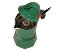 Bialetti Moka Express Alpina Caffettiera, Alluminio, Verde, 3 Tazze