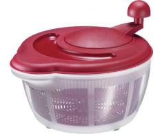 Westmark Centrifuga per insalata, Capacità: 5 litri, ø 26 cm, Plastica, Senza BPA, Fortuna, Colore: Trasparente/Rosso, 24322260