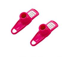2 grattugia per aglio tritacarne grattugia per cucina (rosa)