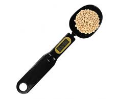 Jextou Bilancia a Cucchiaio da Cucina | Cucchiai per Bilancia Alimentare 500 g/0,1 g | Bilancia da Cucina Digitale con Impugnatura e beccuccio per caffè, Pillole, tè, Farina, Olio, Prodotti da Forno