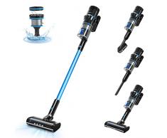 Aigostar 6 in 1 Aspirapolvere Senza Fili 25000Pa, 41 minuti di autonomia con batteria rimovibile. Tecnologia ciclonica da 250W, Adatto per pavimenti/tappeti/tende/peli di animali domestici -Willie