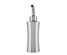 250ML Acciaio INOX Olio Aceto Salsa Oliera Salvagoccia Dispenser Antipolvere Olive Oil Contenitore Liquido Condimento Contenitore con Precisione Beccuccio per Case BBQ Allaperto Picnic(A)