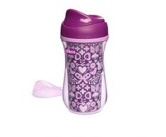 Chicco Cluster Transition Cup Tazza Antigoccia, 14+ Mesi, Bambina, Viola