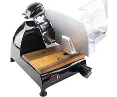 Palatina Werkstatt ® Berkel Red Line 250 | Coltello affettatrice professionale originale | nero | con smerigliatrice integrata | + tavola a botte fatta a mano