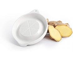 WlP Piastra di Grattugia in Porcellana Piastra Ceramica Piastra di Grattugia Alimentare Grattugia per Zenzero Cipolla Aglio Frutta Verdure Cioccolato Utensili da Cucina