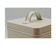 Harbour Housewares Metallo Scatola per Biscotti - Crema