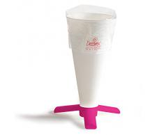 Decora Supporto per sac Ã Poche, Plastica, Fucsia, 10.3 x 22 cm