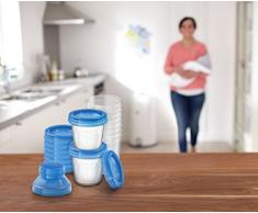 Philips SCF618/10 Avent Riutilizzabile Seno Latte Deposito Bicchieri - Confezione di 10