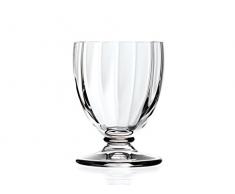 RCR Lilium Calici Acqua, Vetro, Trasparente, Confezione da 6 Pezzi, 26 cl