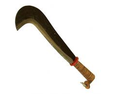 Roncola lunga con manico in cuoio 42cm per giardinaggio giardino COLTLB0003