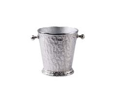 Secchiello per champagne, vino e champagne, in alluminio, argento, 29 cm