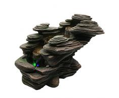 Zen'Light SCFR132 - Fontana a Torrente, Pietra, 38 x 19 x 25 cm, Colore: Marrone