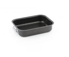 Barazzoni Rostiera/Lasagnera, Alluminio Rivestito, 25 x 18 cm, Nero, 25 cm