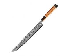 67 strati damasco coltello giapponese sashimi sakimaru kengata saliceleto di pesce sushi coltello da coltello da carne di salmone fetta di salmone forgiatura coltello da forgiatura