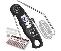 Termometro Cucina Digitale Istantanea LCD Termometro Forno con sonde in acciaio inox e temperatura preimpostata, allarme da cucina per cucina, arrosto, barbecue, barbecue