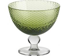 Coppe per gelato, coppe in vetro~BUBBLES~ Verde, 11 cm, Vetro trasparente(GELATO VERO powered by CRISTALICA)
