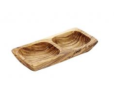 APS Ciotola -OLIVE - 17,5 x 8,5 cm, altezza: 2,5 cm, legno dulivo 0,15 litri (ogni parte è un pezzo unico. Il colore e le venature possono variare)