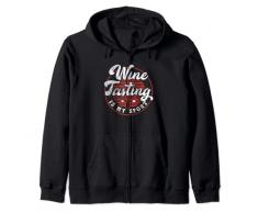 Degustazione di vini My Sport | Bicchiere da vino rosso bianco | Amante del vino Felpa con Cappuccio