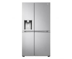 LG GSLV91MBAD Frigorifero Americano Side-by-Side, Classe D, Frigorifero No Frost, 635L, Wi-Fi, Door & Linear Cooling, Fresh Balancer, Dispenser senza allaccio, Igienizzazione UVnano, Acciaio
