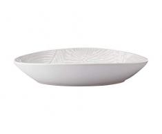Maxwell & Williams Panama Piatto da Portata Ovale in Gres, Confezione Regalo, Colore Bianco, 24 x 17 cm