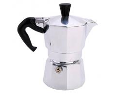 Bialetti Caffettiera Moka Express Con Piano Cottura In Alluminio, Argento, 8 X 11 X 11 Cm