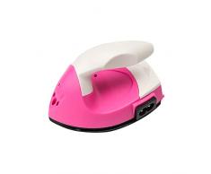 Mini ferro elettrico,Ferro da stiro a vapore,Mini pressa di calore ferro elettrico con base di ricarica accessori per magliette vestiti scarpe cappelli