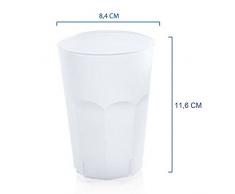 PZ 60 BICCHIERE SATINATO CC 300 TRASPARENTE FREEZE KRISTAL GLASS PER COCKTAIL