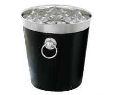 Premier Housewares Secchio per Champagne in Smalto Nero e Acciaio Inossidabile