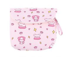 Skykaylen Qinyu - Borsa portatovaglioli per Cosmetici e tamponi, Portamonete, Colore: Verde Rosa