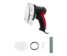 Royal Catering RCKK-80.1 Coltello Kebab Elettrico (80 W, Lama Ø 10 cm, Spessore Taglio 1–8 mm) Acciaio Inox