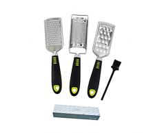 UPKOCH 1 Set Grattugia per Formaggio Affettatrice A Spirale Affettatrice per Cipolle Pelapatate Pressa per Aglio Affettatrice per Verdure Portatile Grattugia per Carote Utensile per
